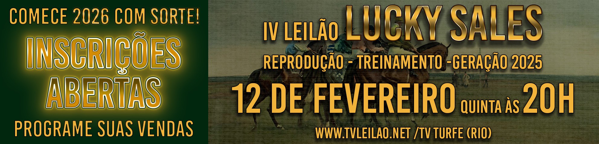 Slide LEILÃO LUCKY SALES 2026