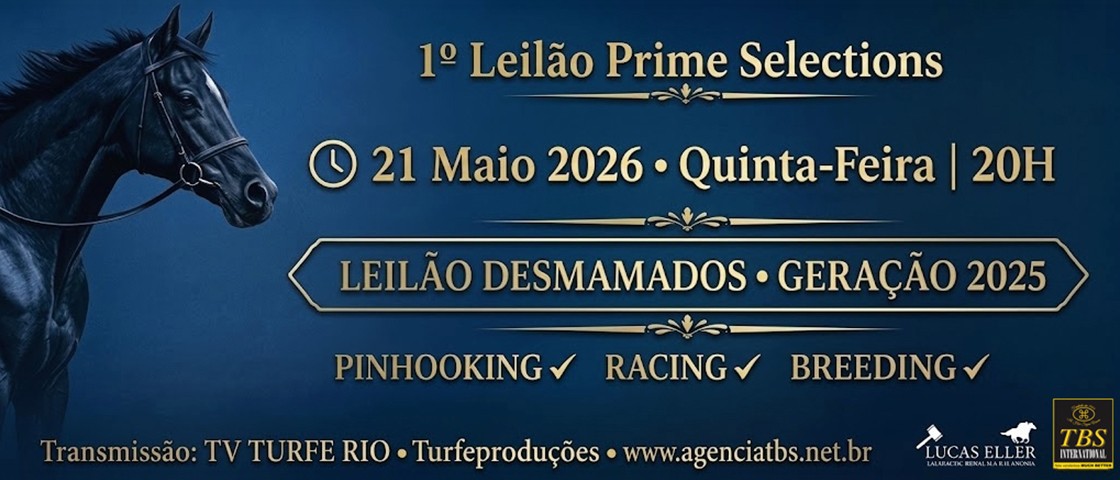 Slide 1º LEILÃO PRIME SELECTIONS