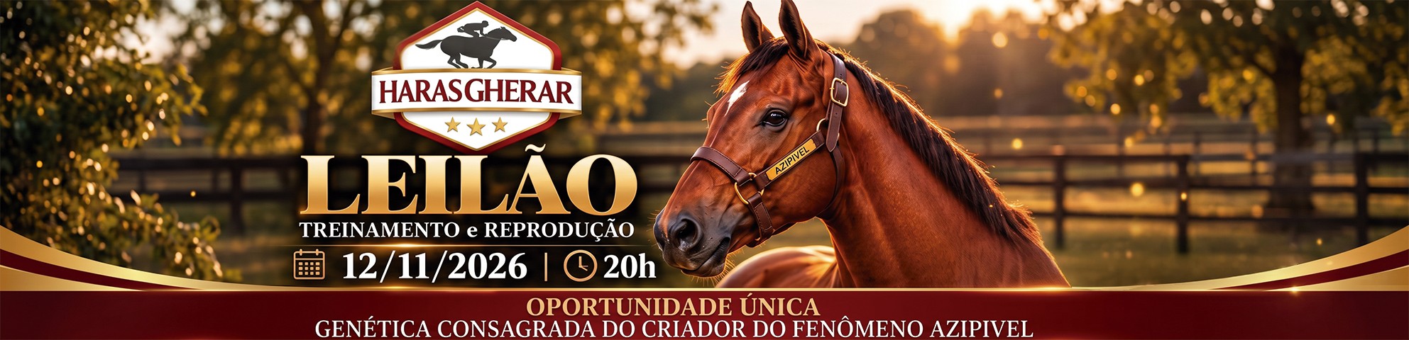 Slide LEILÃO TREINAMENTO REPRODUÇÃO HARAS GHERAR